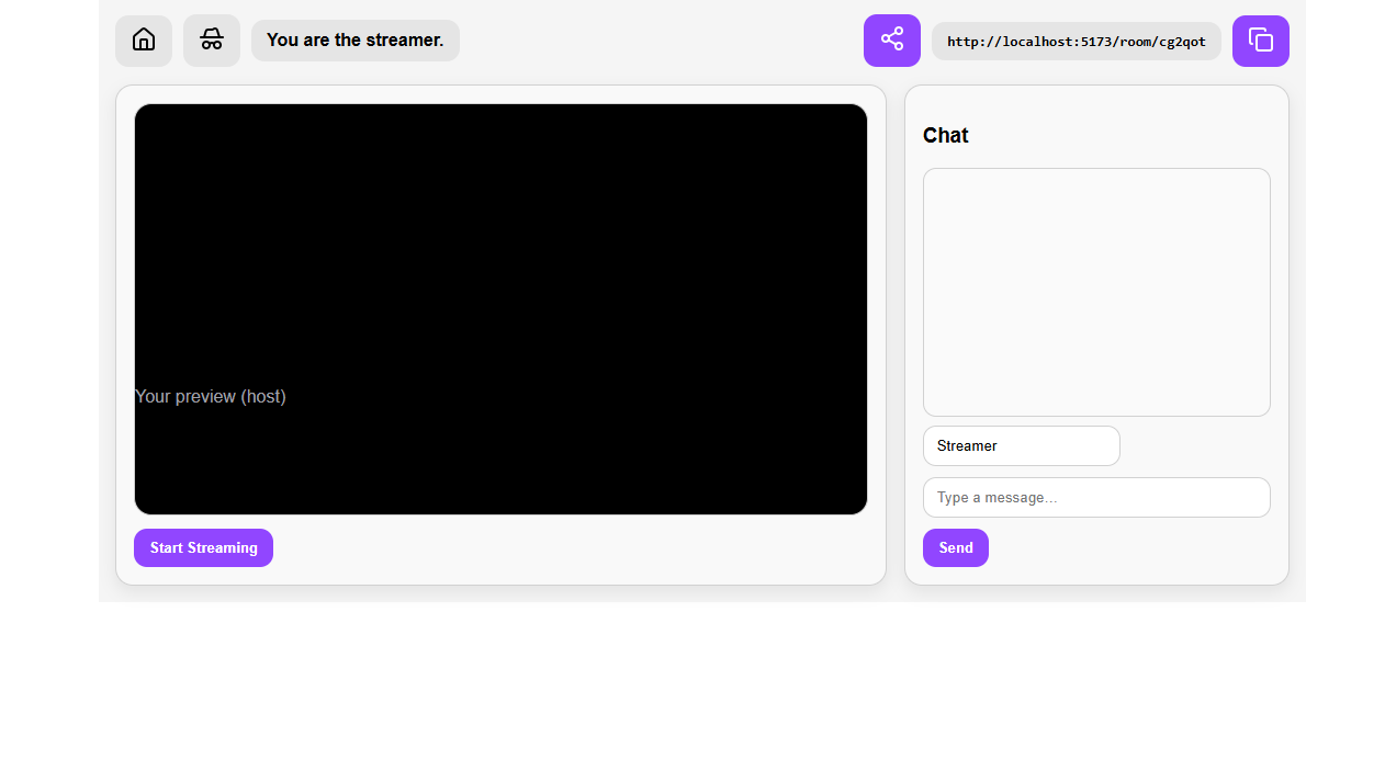 Live Streaming Feature